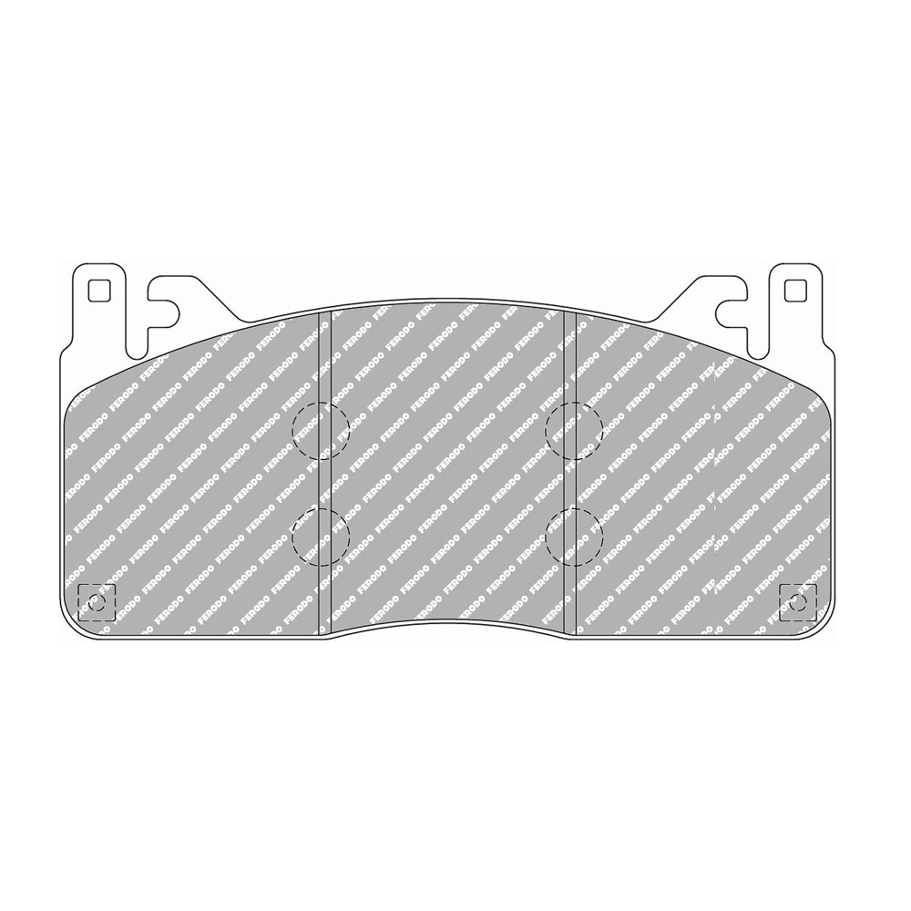 Pastilhas de travão dianteiras Ferodo DS2500 para FORD Mustang GT350 Hummingbird 01.16 - pinça BREMBOArray