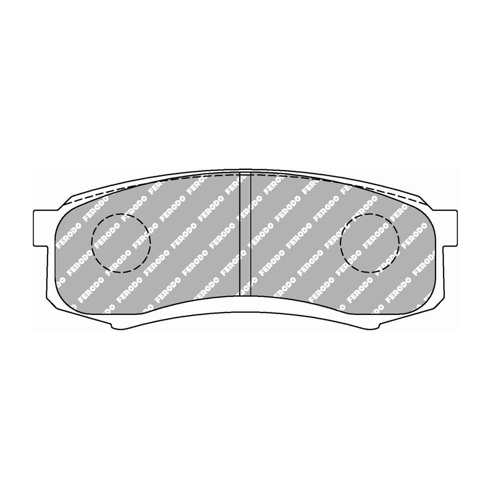 Pastilhas de travão traseiras Ferodo DS2500 para LEXUS GX 460 11.09 - pinça SUMITOMOArray