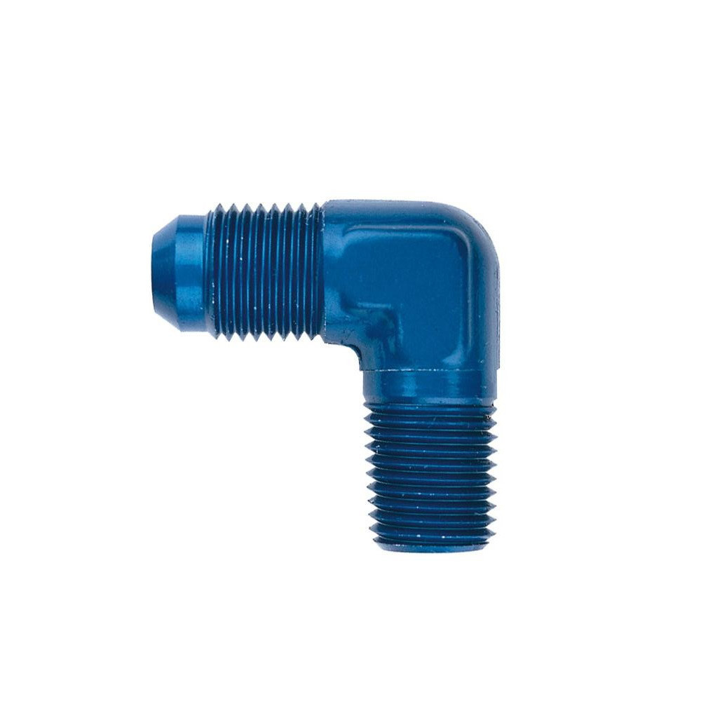 Adaptador de 90° Goodridge 3/4x16 JIC - 1/4x18 NPT convexoArray