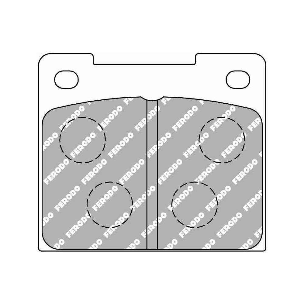 Pastilhas de travão dianteiras Ferodo DSUNO para CATERHAM Super Seven Convertible 1.4 i 01.97 - pinça LUCAS/TRWArray