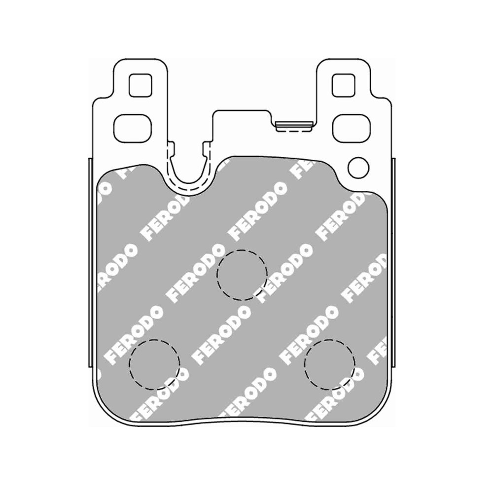Pastilhas de travão traseiras Ferodo DSUNO para BMW Série 1 114 d 10.12 - Pinça BremboArray