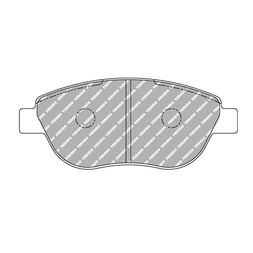 Pastilhas de travão Ferodo DSUNO dianteiras para ABARTH 500 / 595 / 695 1.4 (312.AXD1A) 08.08 - pinça BOSCHArray