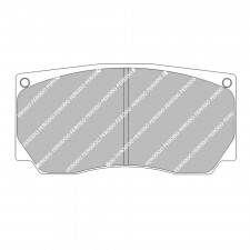 Pastillas de freno Ferodo DSUNO delantero para MITSUBISHI Lancer EVO IX-X  Gr.N Asphalt 01.06 -  pinza BREMBO