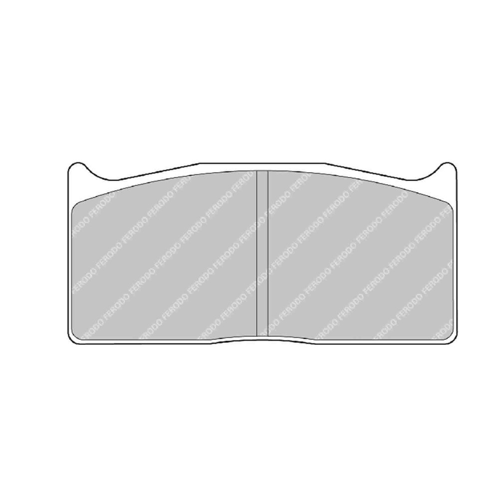 Pastilhas de travão traseiras Ferodo DSUNO para MITSUBISHI Lancer EVO IX-X Gr.N Asfalto 01.06 - pinça BREMBOArray