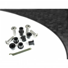 Silent-block Powerflex Preto Traseiro Wishbone Exterior + Interior BMW E30 (4 Peças)