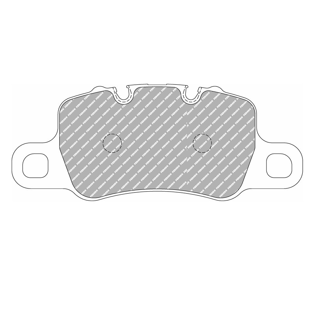Pastilhas de travão traseiras Ferodo DS3.12 para PORSCHE 911 3.8 GT3 08.13 - pinça BREMBOArray
