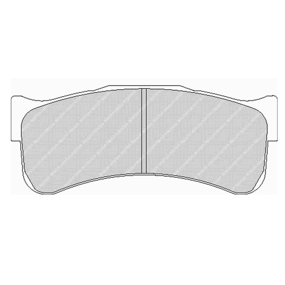 Pastilhas de travão Ferodo DS3.12 dianteiras para PORSCHE 911 3.8 GT3 RSR 01.07 - pinça BREMBOArray