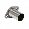 Powersprint tubo inox de conexión brida 2 agujeros