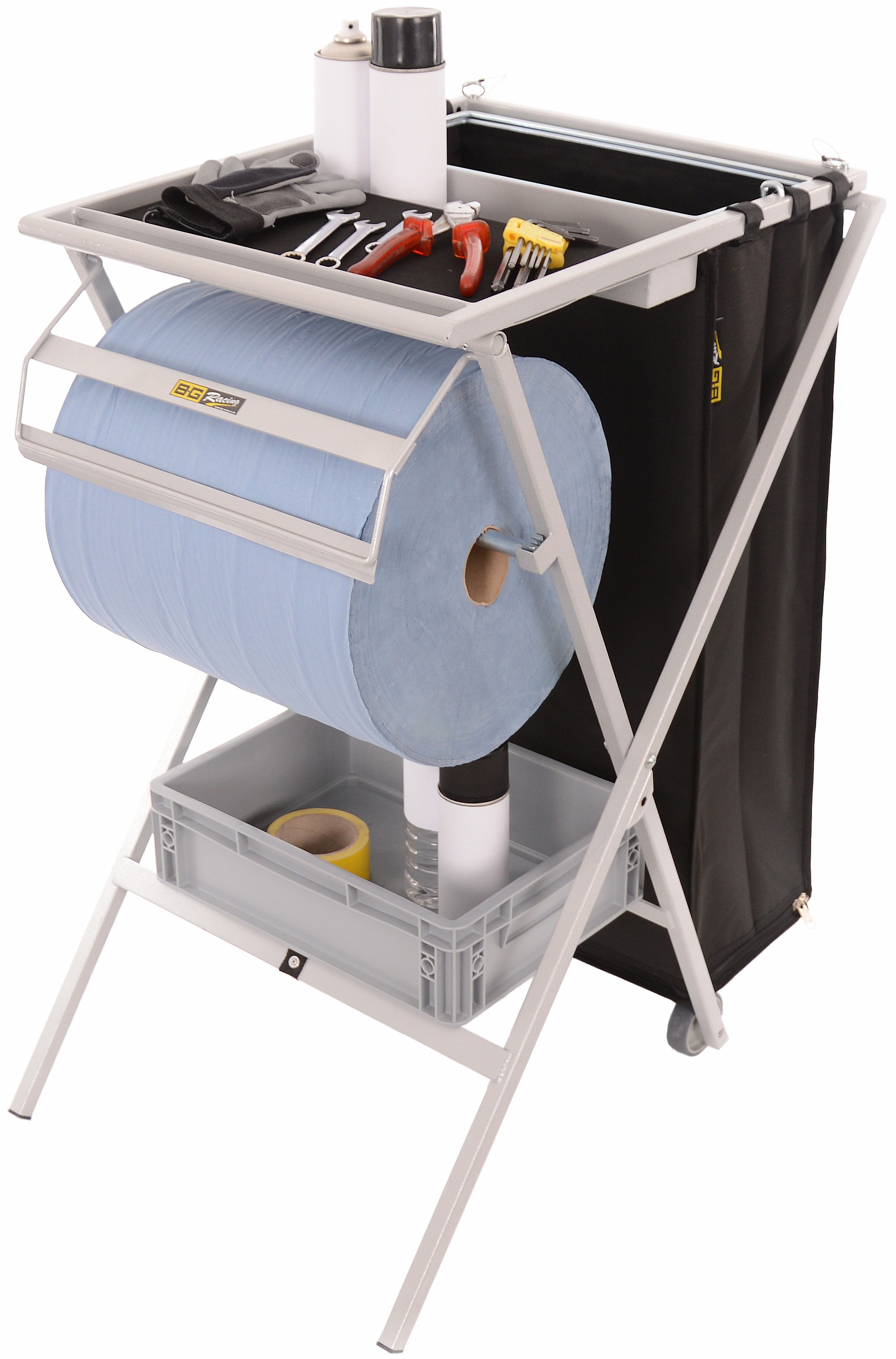 Mesa de servicio plegable, grisArray