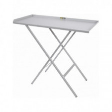 Mesa acero plegable gris