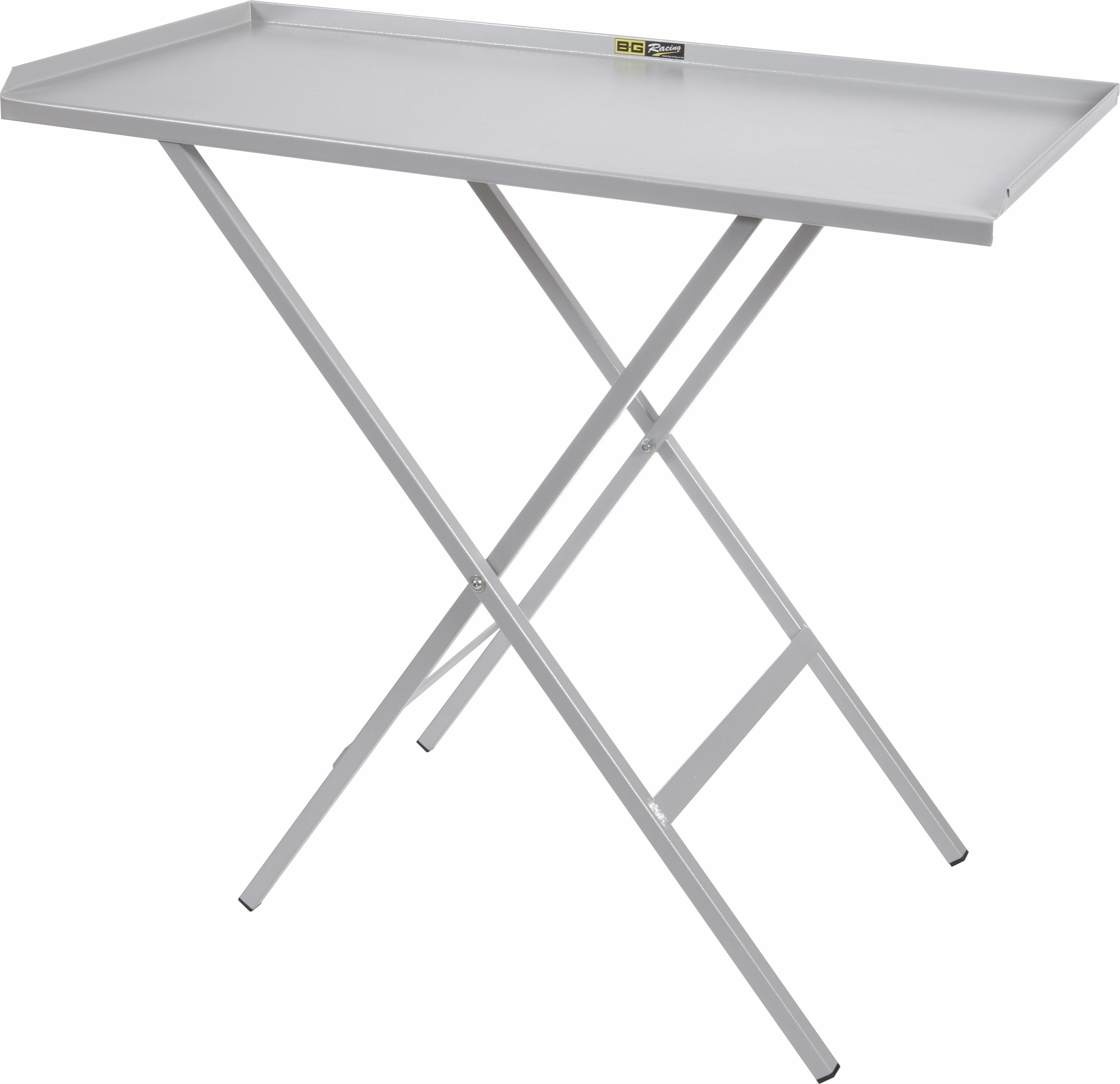 Mesa de aço dobrável cinzentaArray