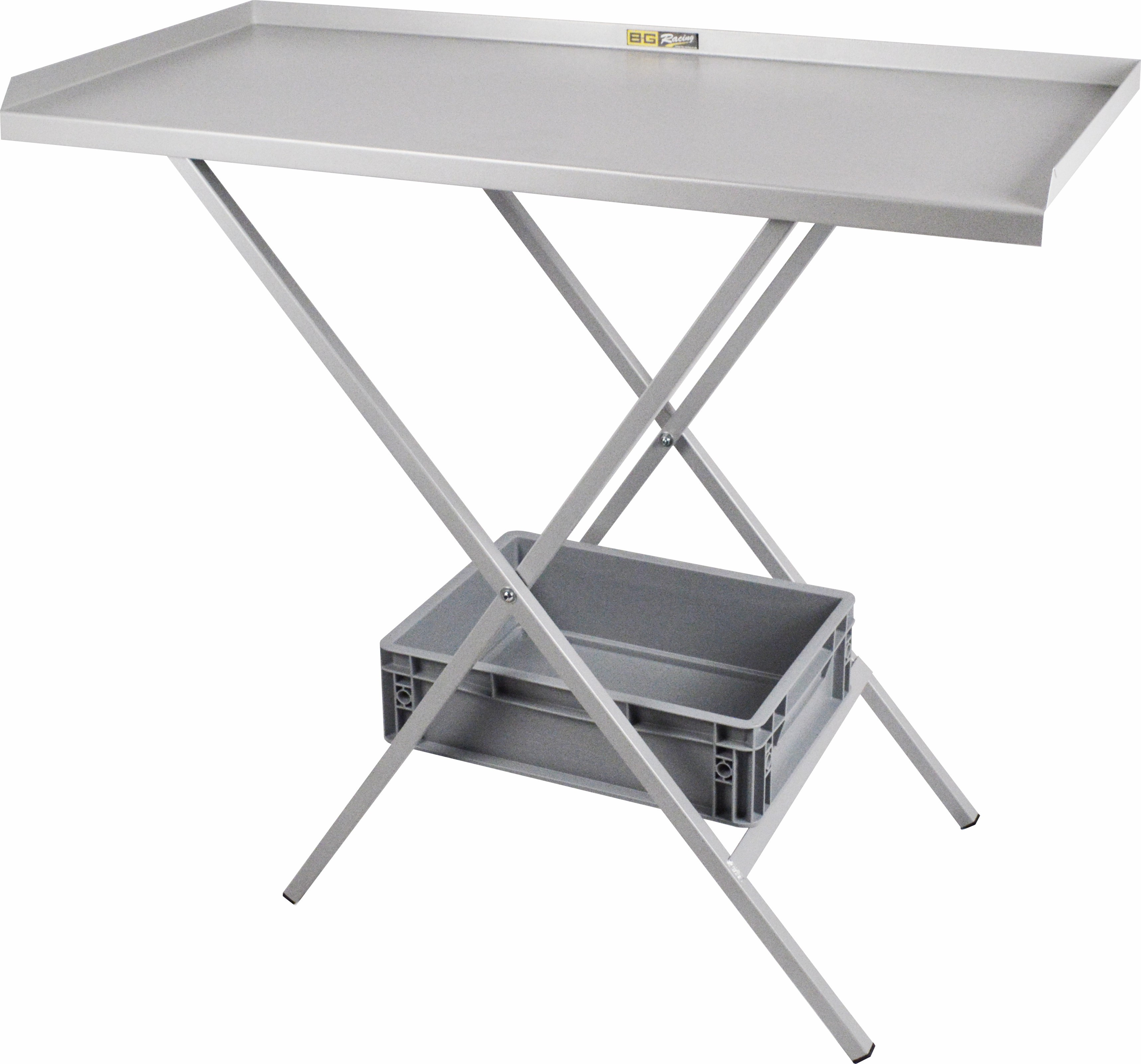 Mesa acero plegable grisArray