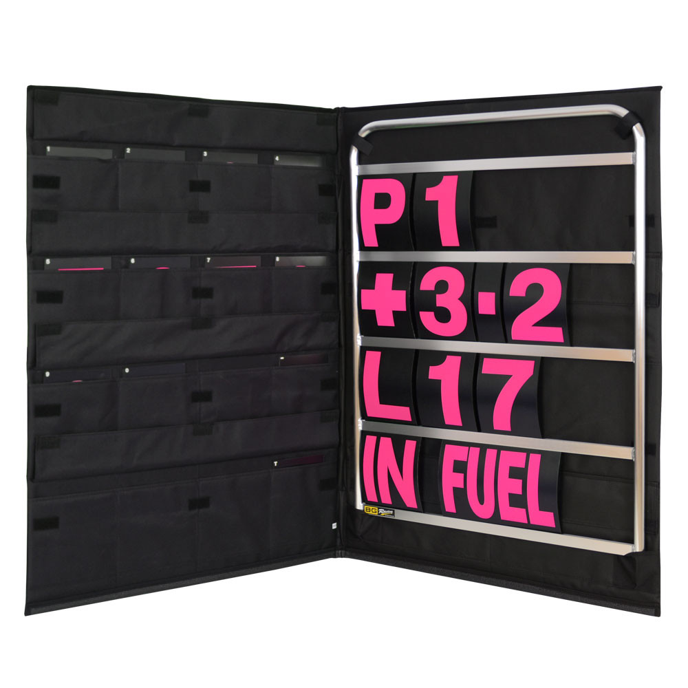 Kit panel de aluminio con cifras rosas y bolsa de transporte - GT2i EspañaArray