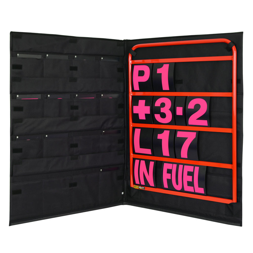 Kit pizarra aluminio rojo con cifras rosas y bolsa de almacenaje - GT2i EspañaArray