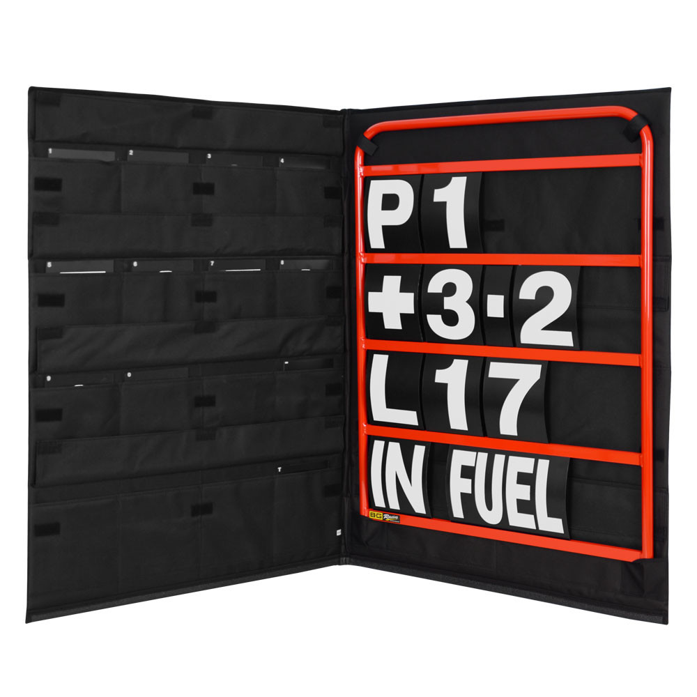 Kit de quadro negro de alumínio vermelho com números brancos e saco organizador - GT2i PortugalArray