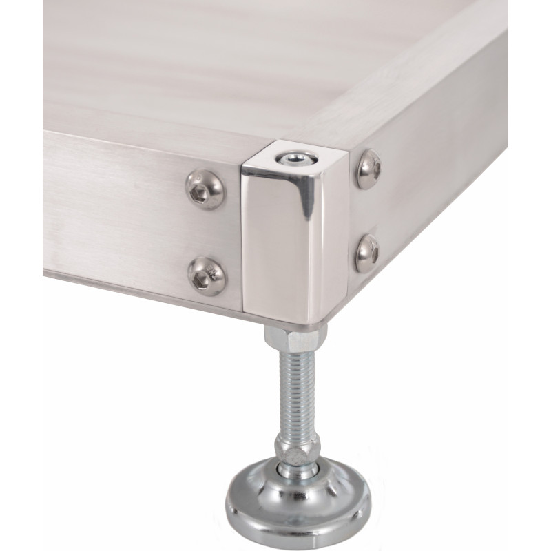 Soporte ajustable en aluminio 680kg para balanzas de ajustes, se vende por 4Array