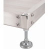 Soporte ajustable en aluminio 680kg para balanzas de ajustes, se vende por 4