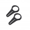Soportes de aluminio para espejo gran ?ngulo, ajustables para tubos de 50,8mm - GT2i Espa?a