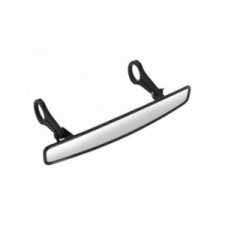 Retrovisor interior gran ángulo 15 pulgadas aluminio / vidrio / ABS con soporte diámetro 44,5mm