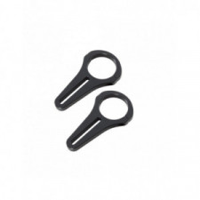 Soportes de fijación para espejo gran ángulo en aluminio para tubo de 44,5mm con reductor caucho 43,2 y 38,1mm