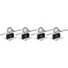 Kit de rodas de ajuste com furos 5x108, 5x114,3 e 5x120 e diâmetro central de 76,2 mm (4 peças)