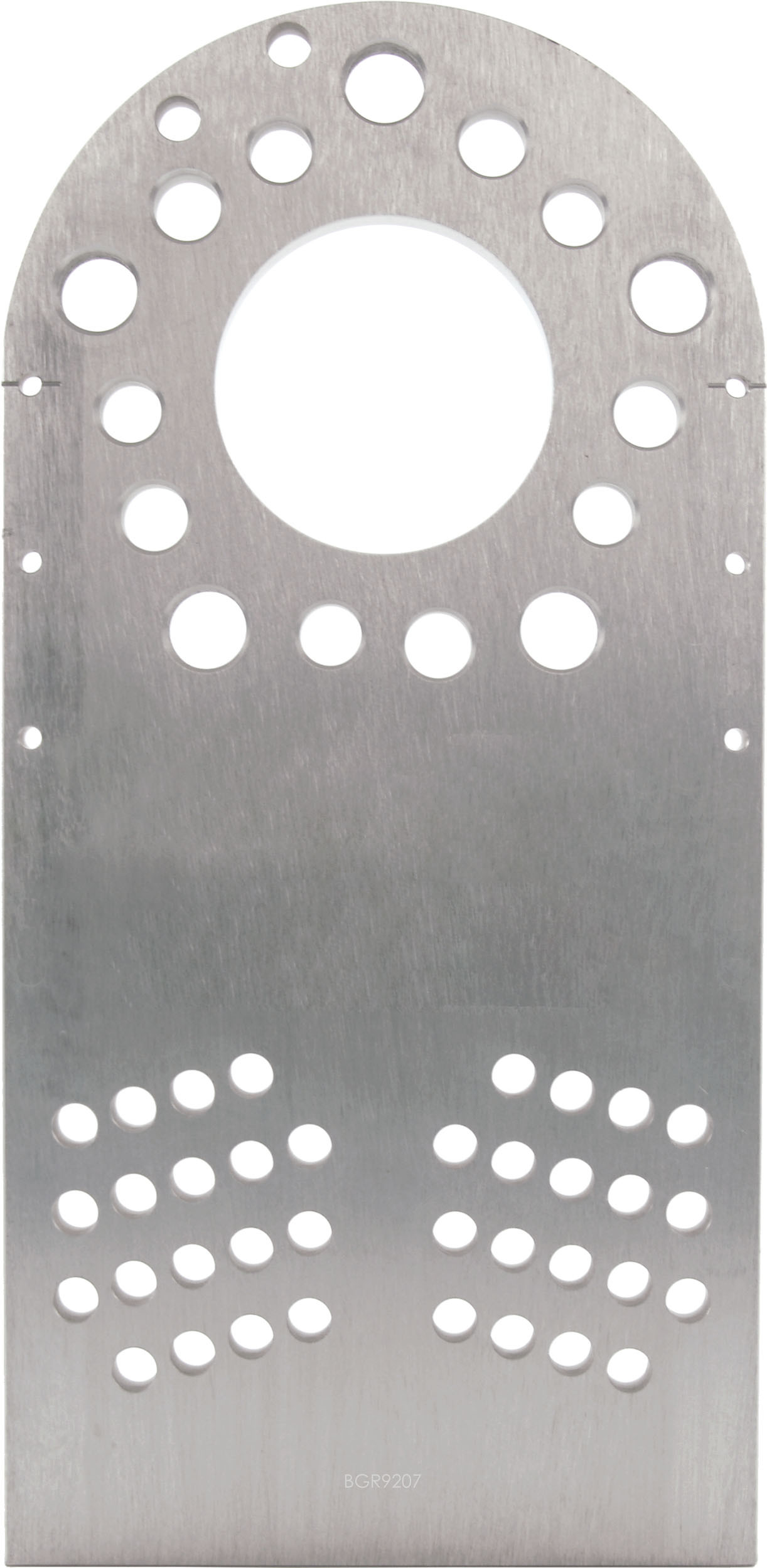 Placa aluminio para rueda de ajustes con perforaciones 5x110 5x114,3 y 5x130 y diámetro central 72,6mm x4Array