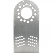Placa de alumínio para roda de ajuste com orifícios 5x100 5x112 e 5x114,3 e diâmetro central de 73,6 mm por 4