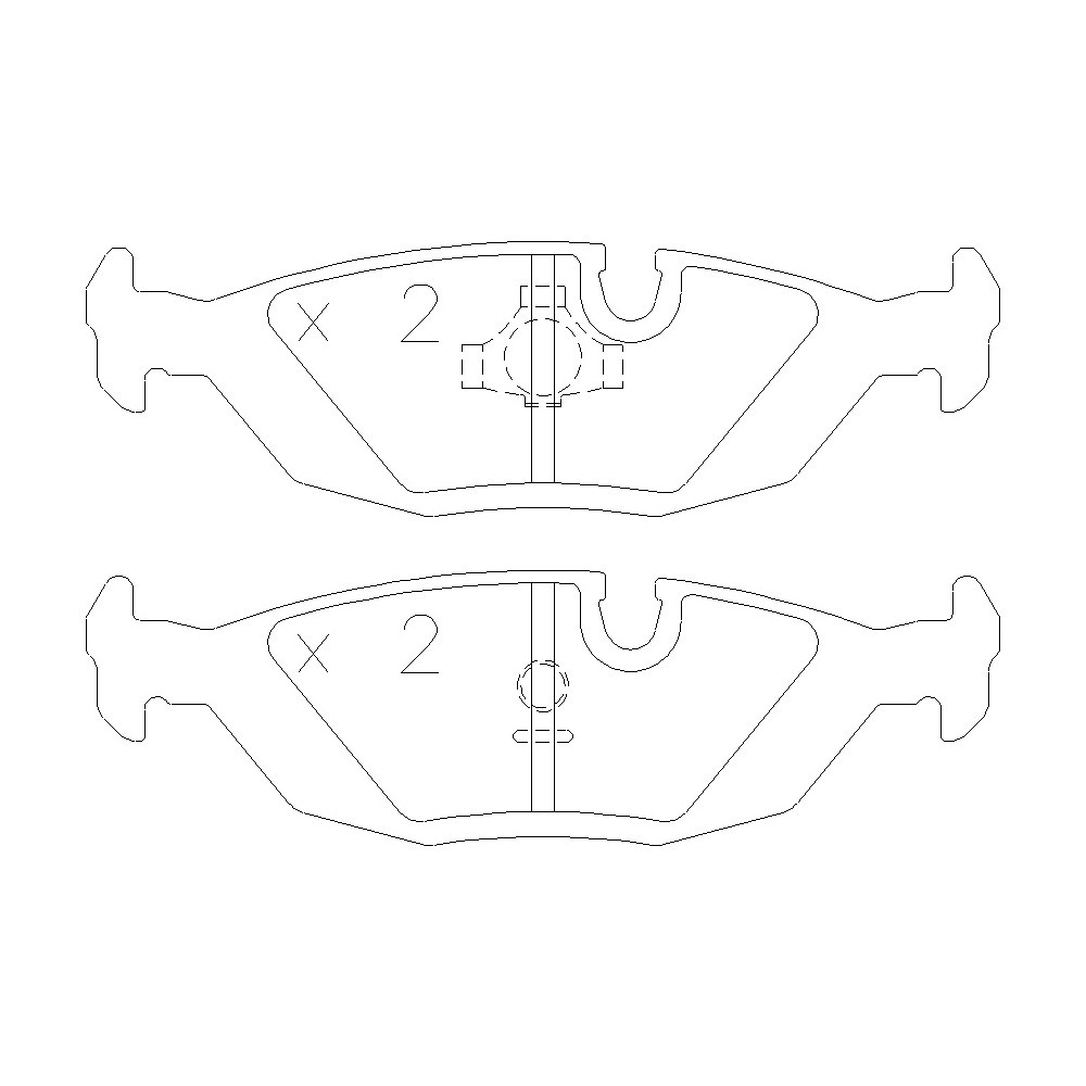 Pastilhas de travão dianteiras GT2i Race para PEUGEOT 206 2.0i 16V RC Gr N - Pinças de travão BoschArray