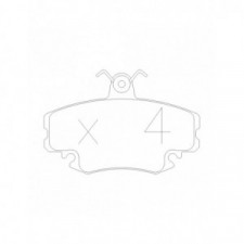 Pastilhas de travão dianteiras GT2i Race para NISSAN 350 Z (Z33) 3.5i V6 24V 2003-09 - Pinças de travão Brembo