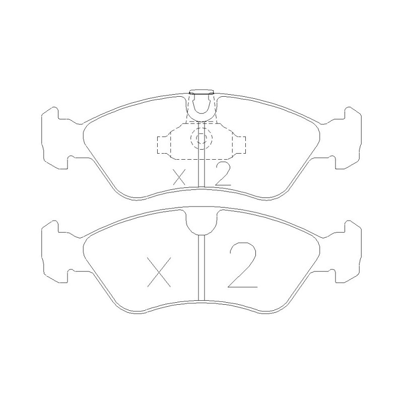 Pastilhas de travão dianteiras GT2i Club para PEUGEOT 207 1.6i 16V THP 150 cv 156 cv 2006-15 - Pinças de travão BoschArray