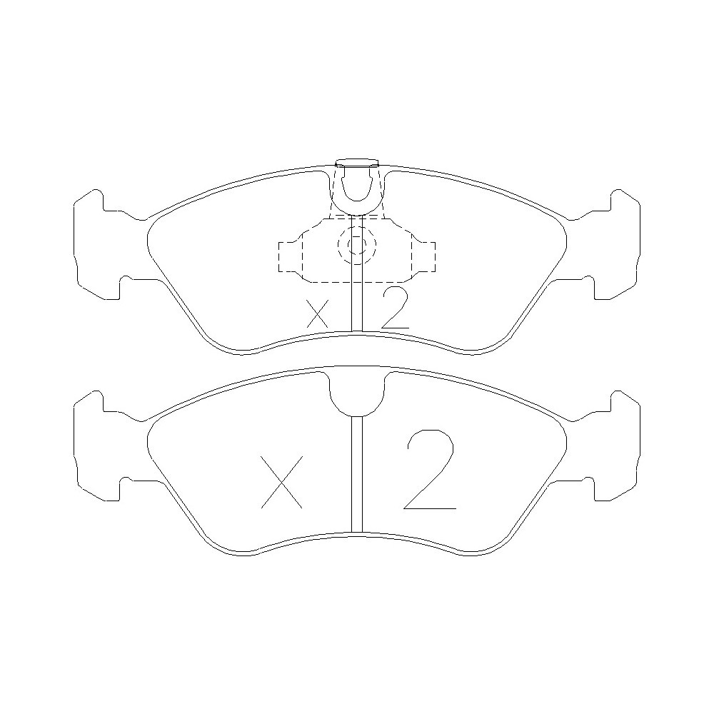 Pastilhas de travão dianteiras GT2i Club para PEUGEOT 207 1.6i 16V THP 150 cv 156 cv 2006-15 - Pinças de travão BoschArray