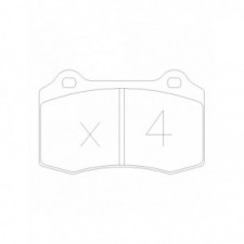 Pastilhas de travão traseiras GT2i Race para PORSCHE 911 2.7, 3.0, 3.2 Rallye - Pinças de travão Ate