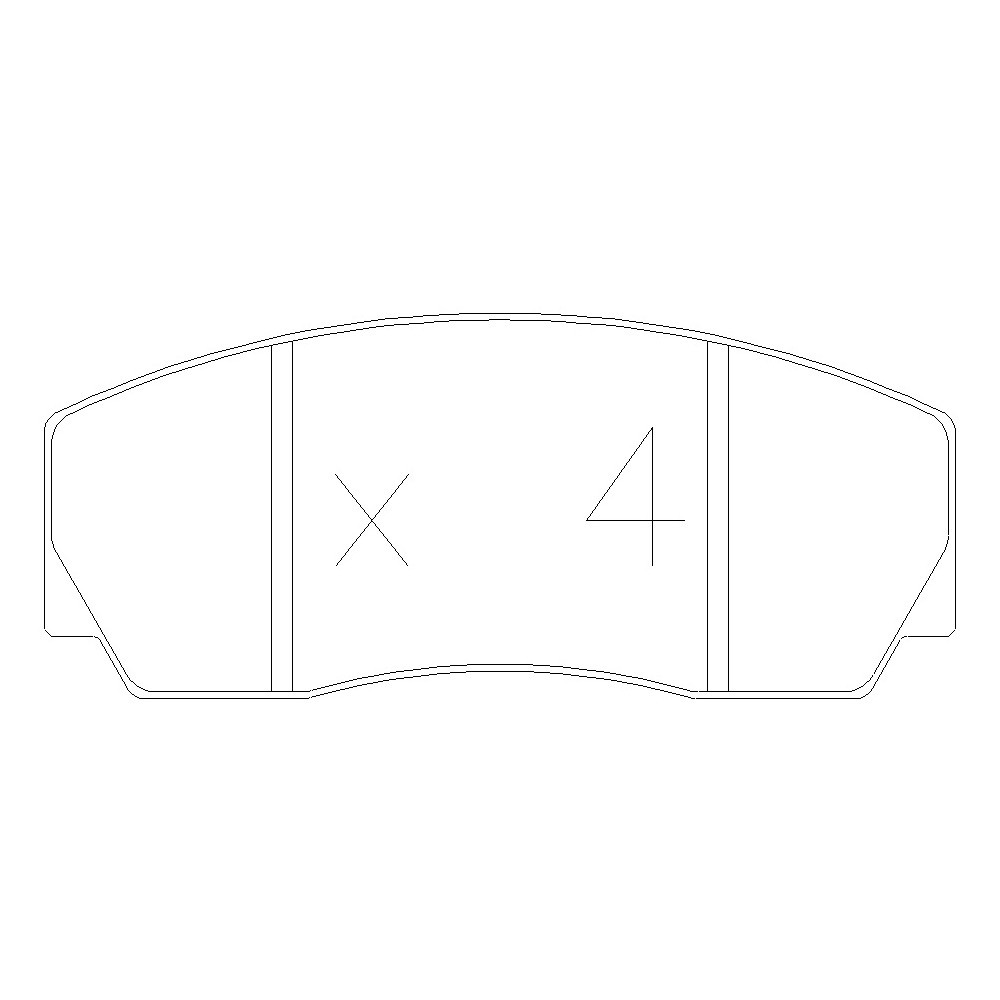 Pastilhas de travão dianteiras GT2i Race para OPEL Kadett ( E ) 2.0i, 2.0i 16V Gr N - Pinças de travão AteArray
