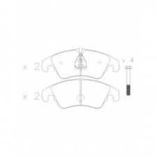 Pastilhas de travão dianteiras GT2i Club para BMW Série 3 (E30) 316i, 318i, 320i. 323i, 325i 1982-92 - Pinças de travão Girling