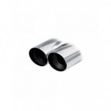 Tampa da extremidade em aço inoxidável 2x80mm Corrida BMW E87 118D 2.0 143hp 2008- diam.55 int.
