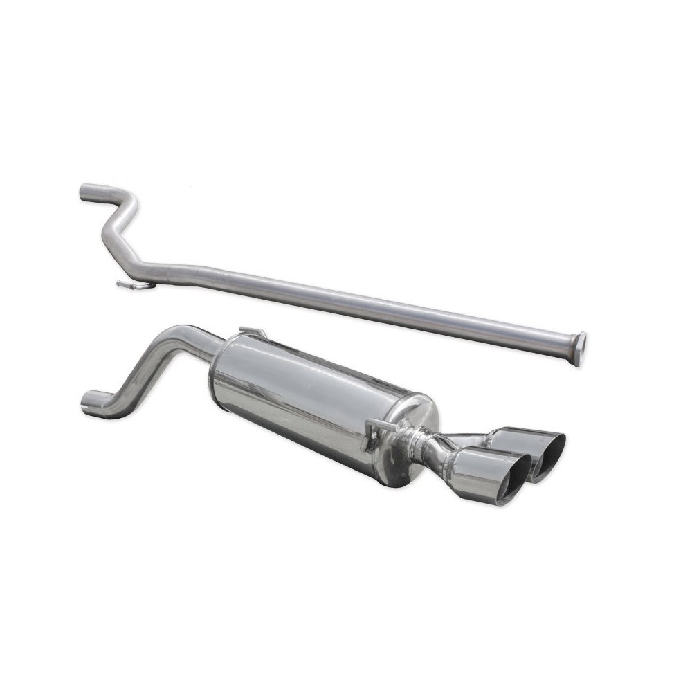 Catback 2x76mm Racing INOX ABARTH GRANDE PUNTO 1.4 T-JET 155HP 2007- diam.55Array