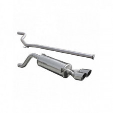 Catback 2x76mm Racing INOX ABARTH PUNTO EVO 1.4 TURBO MultiAir 165CV 2010- diám.55