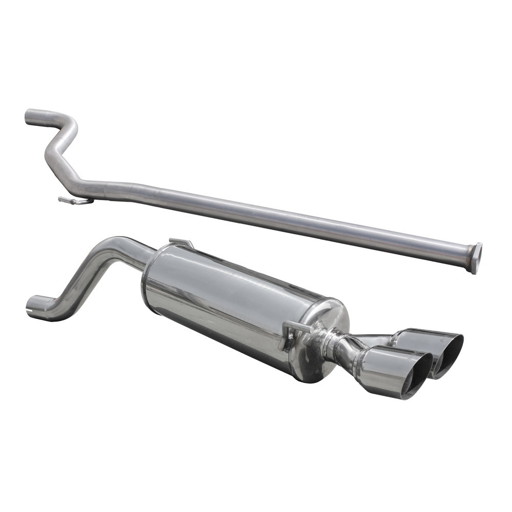 Catback 2x76mm Racing INOX ABARTH PUNTO EVO 1.4 TURBO MultiAir 165CV 2010- diám.55Array