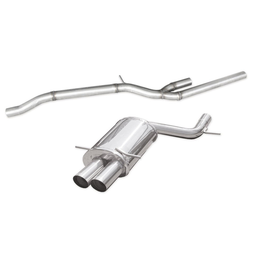 Catback 2x76mm Racing INOX AUDI S4 B5 2.7 BITURBO 265CV 1998-2001Array