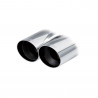 Extremidade de encaixe em aço inoxidável 2x80 Racing AUDI A3 8P SPORTBACK 2.0 TDI 170HP 2003-