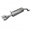 Terminal de aço inoxidável 2x80mm X-Race RENAULT CLIO 4 1.5 Dci 75hp 2015- D40