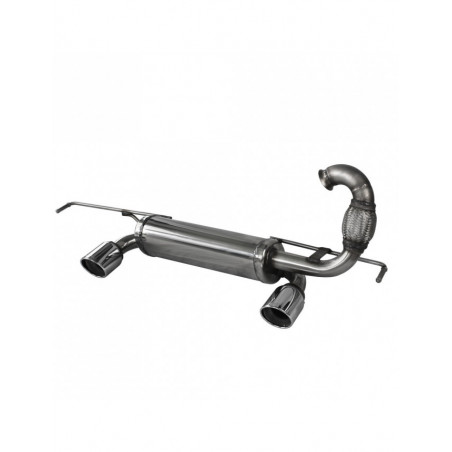 Terminal inox 80mm X-Race D+I RENAULT TWINGO III GT 900 110CV 2017-
