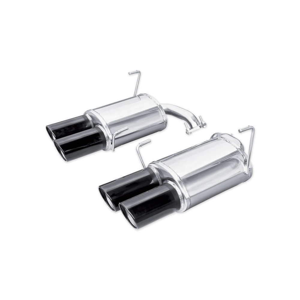 Terminal em aço inoxidável 2x90mm X-Race preto D+I SUBARU 2.5 WRX - STI 2.5 WRX - STI 300hp 2018Array