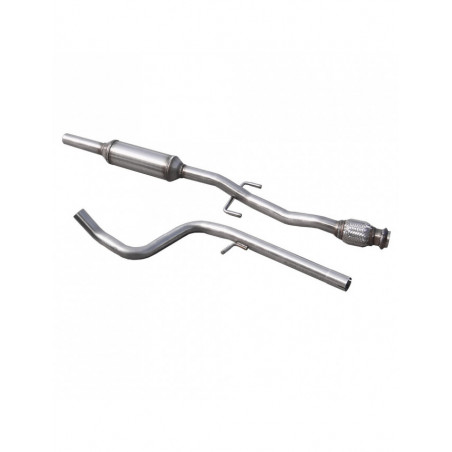 Tubo central con silencioso INOX para CITROEN DS3 1.6T RACING 207CV 2011- diám.55