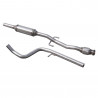 Tubo central con silencioso INOX para CITROEN DS3 1.6T RACING 207CV 2011- diám.55
