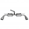 Tampa da extremidade em aço inoxidável 102mm Racing duplex VOLKSWAGEN GOLF 7 1.6 TDI 105hp 2015-