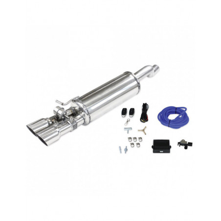 Terminal inox a válvula 2x80mm Racing para VOLKSWAGEN POLO AW 2.0 GTI 200cv 2018-