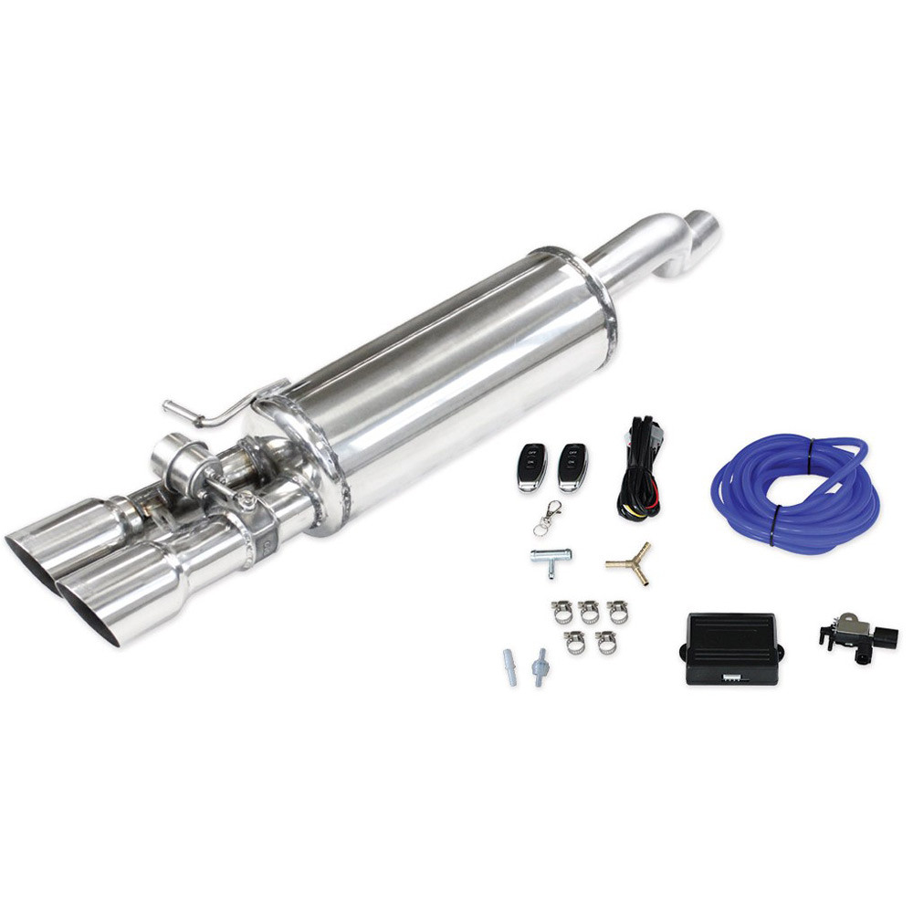 Terminal de válvula de aço inoxidável 2x80mm Racing para VOLKSWAGEN POLO AW 2.0 GTI 200hp 2018-Array