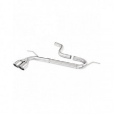 Tampa da extremidade livre de aço inoxidável 2x80mm Corrida VOLKSWAGEN GOLF 7 2.0 GTD 184hp 2013- diam.55