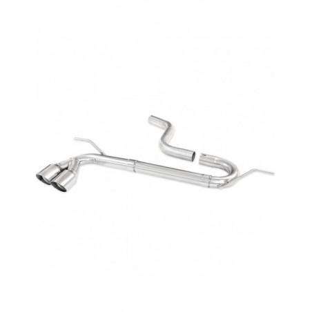 Terminal inox libre 2x80mm Racing VOLKSWAGEN GOLF 7 2.0 GTD 184cv 2013- diám.55